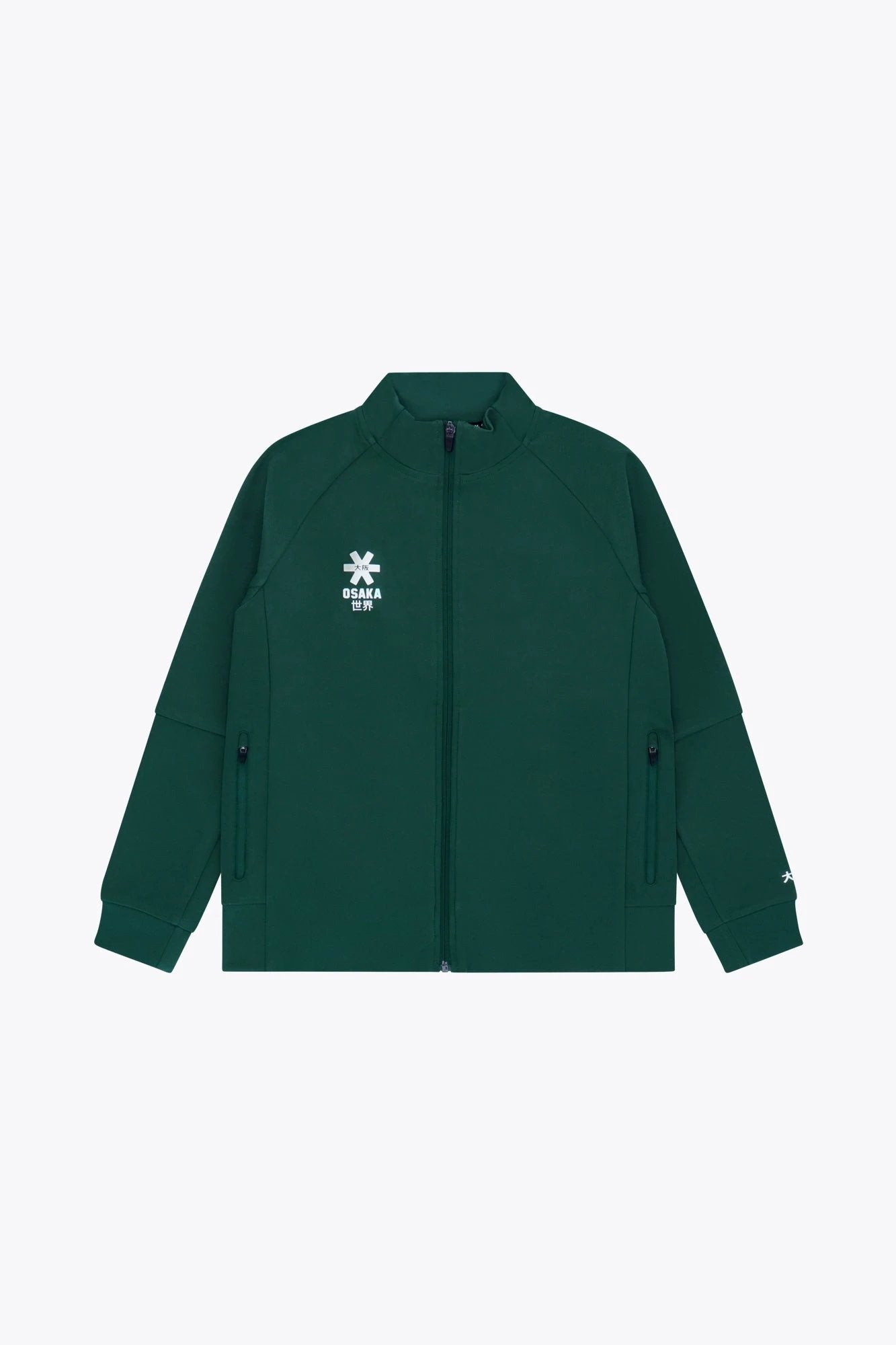 osaka-kids-track-top-felpa-full-zip-bambino-dark-green image 1