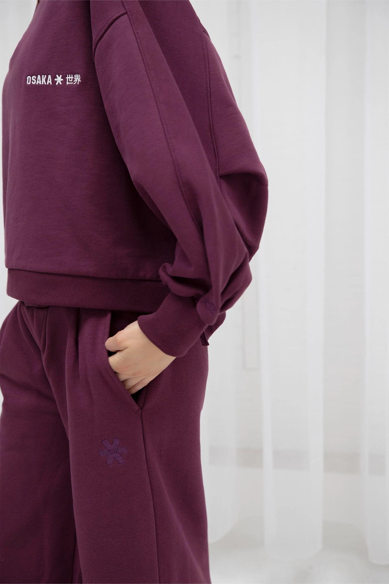 osaka-women-sweatpants-wide-leg-pantaloni-cherry-lacquer image 6