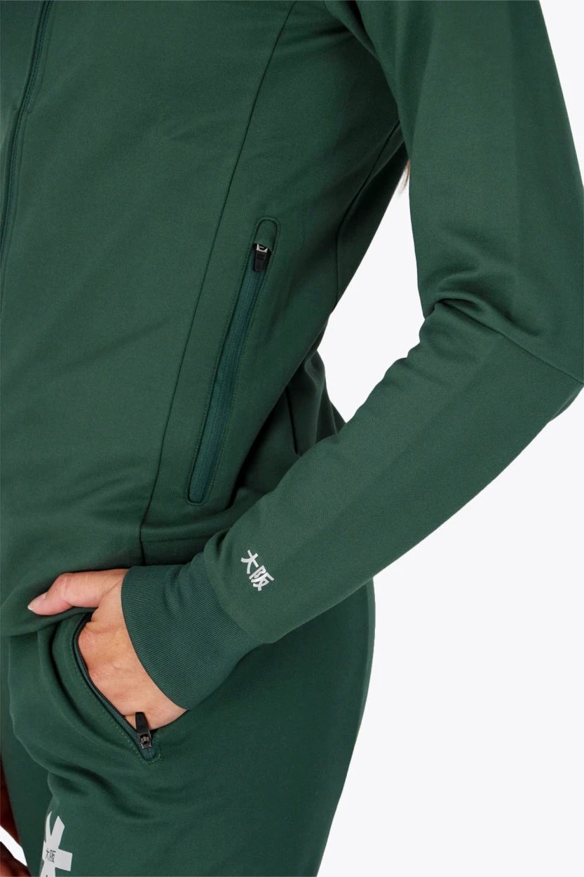osaka-women-track-top-giacca-tutina-donna-verde-scuro image 7