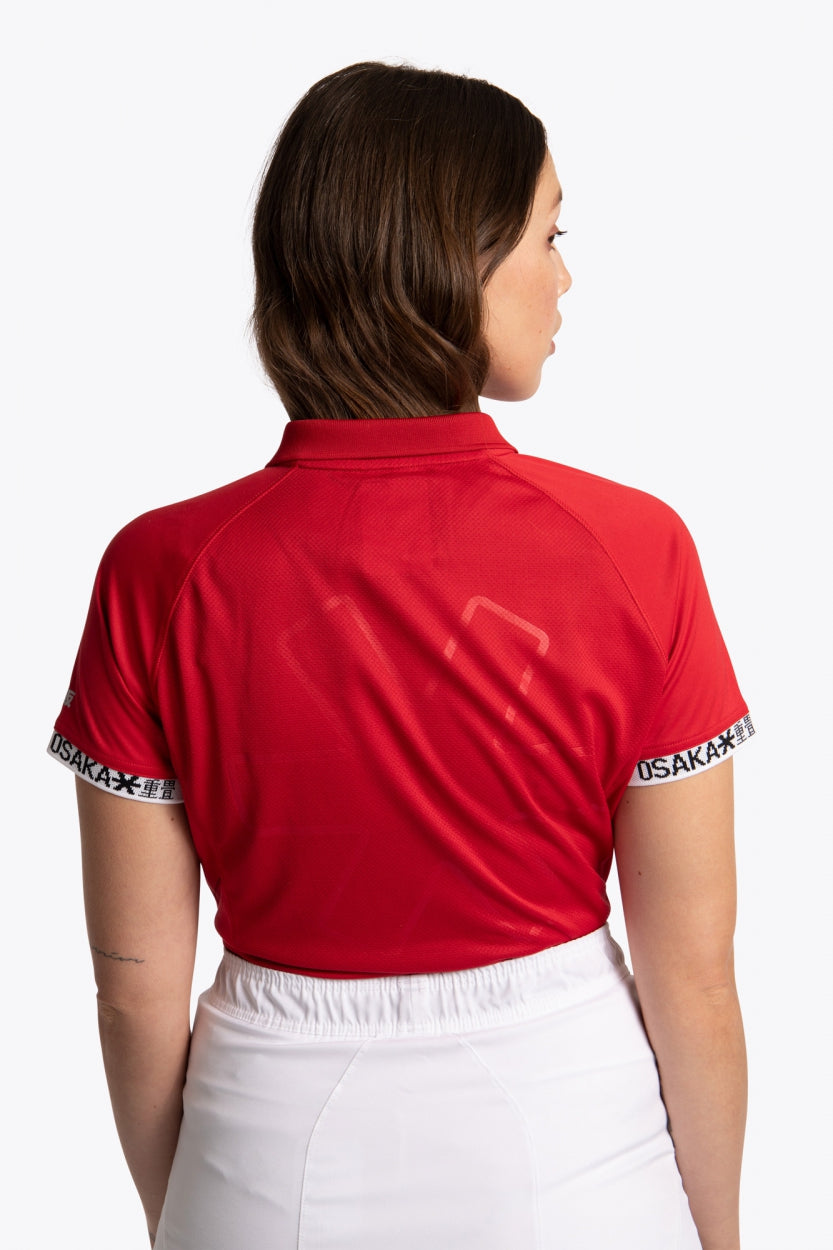 osaka-women-polo-jersey-maglia-polo-sportiva-red image 4