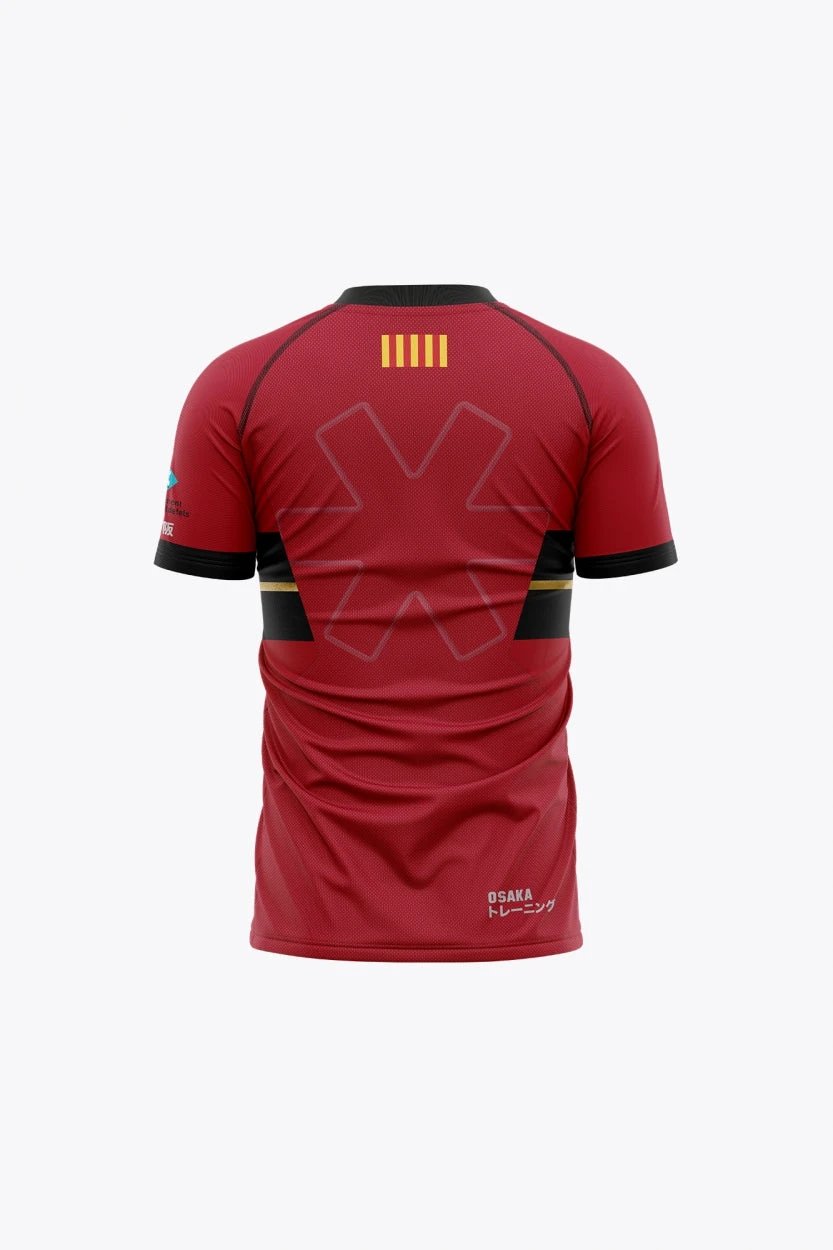 osaka-castelldefels-kids-jersey-retro-edition-maglia-rosso image 2
