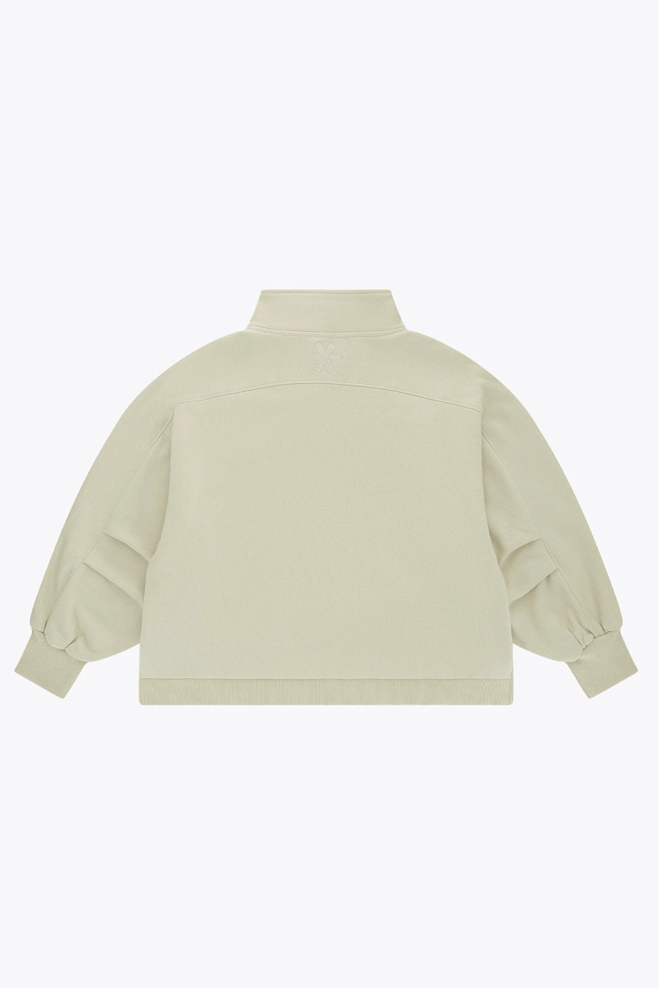osaka-women-cropped-half-zip-felpa-donna-warm-grey image 2